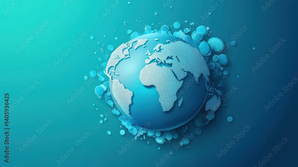Obraz premium Vector illustration on the blue theme of World Health Day observed on 7th April. World Health day 2025 concept World health day concept banner design with illustration