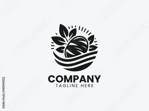 Potato Vegetable Vector Logo Design