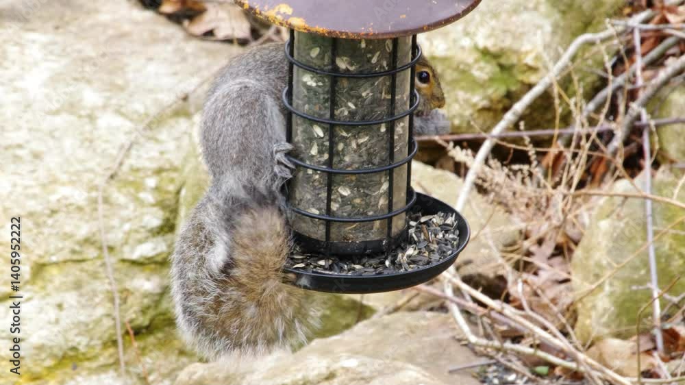 Squirrel at Feeder Squirrel at Feeder