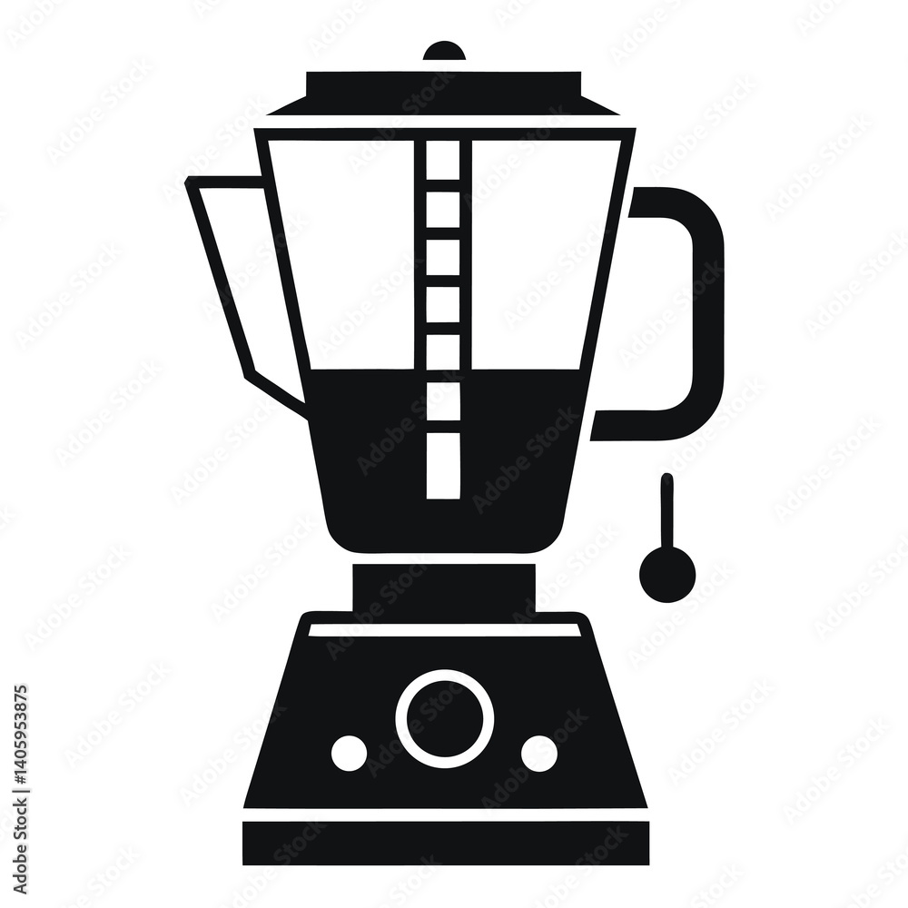 minimalist icon black and white blender appliance minimalist icon black and white blender appliance