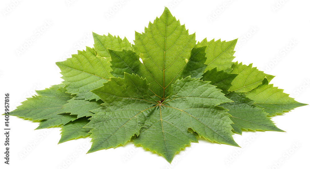 Lush Green Grape Leaves Vibrant Nature Photography Botanical Image Lush Green Grape Leaves Vibrant Nature Photography Botanical Image