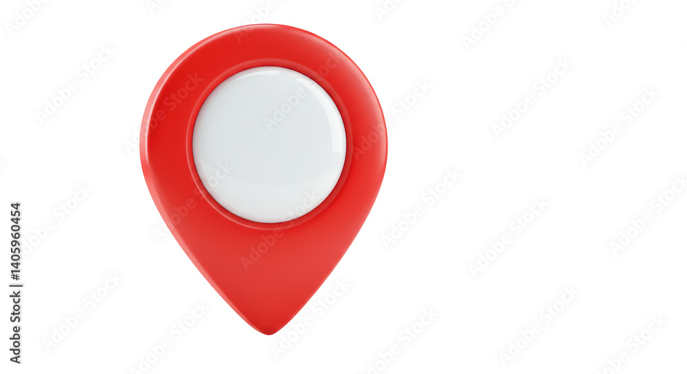 Isolated Red Location Pin Isolated Red Location Pin