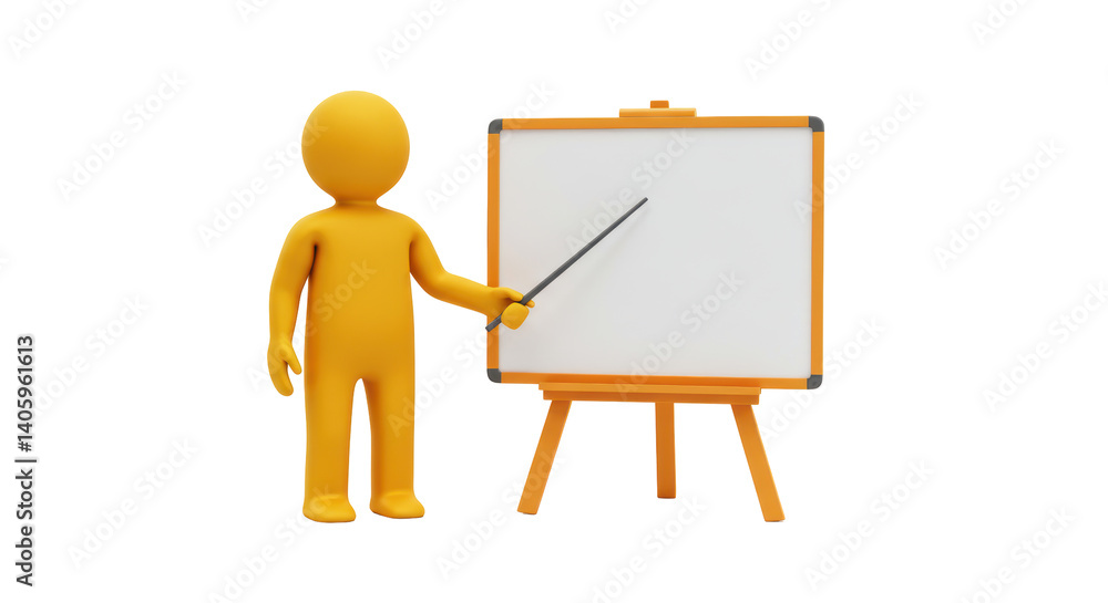 Isolated Presentation Stickman Isolated Presentation Stickman