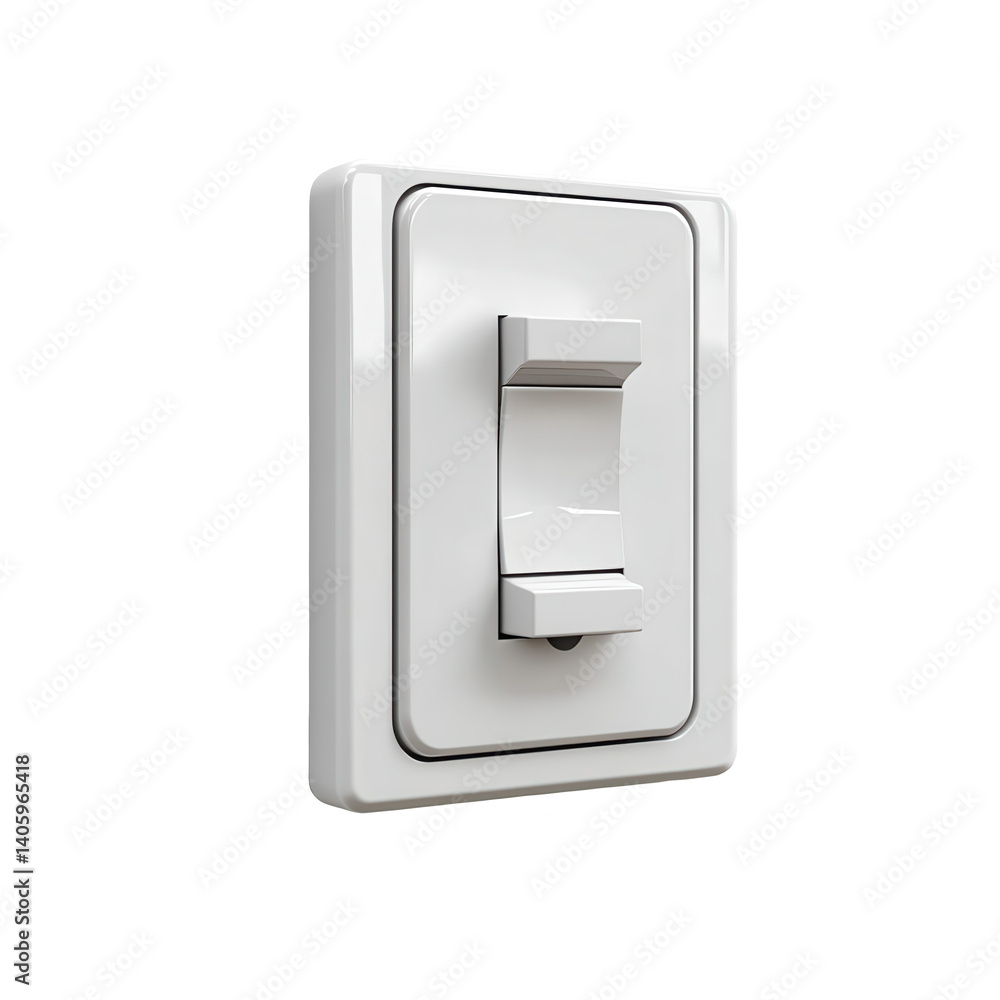 Light switch cover isolated on transparent background. Light switch cover isolated on transparent background.