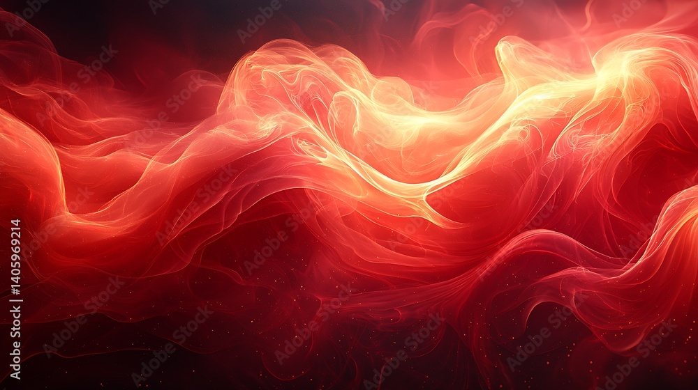Obraz premium Plasma flame wave with smoky twist high resolution picture