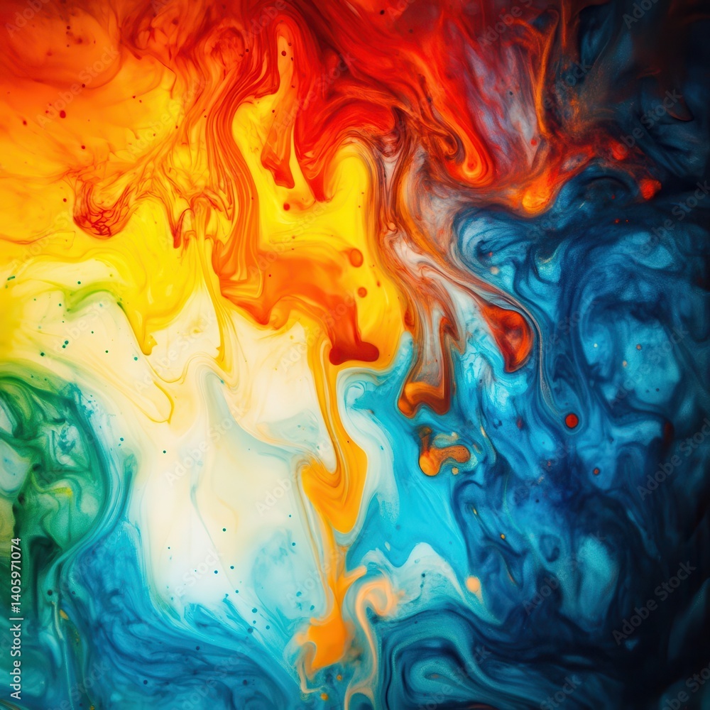 Ink ripple twists gently on a chromatic lit background Ink ripple twists gently on a chromatic lit background