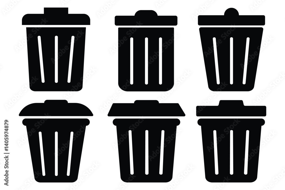 trash bin icon. bin icon, delete symbol. garbage sign. trash bin icon. bin icon, delete symbol. garbage sign.