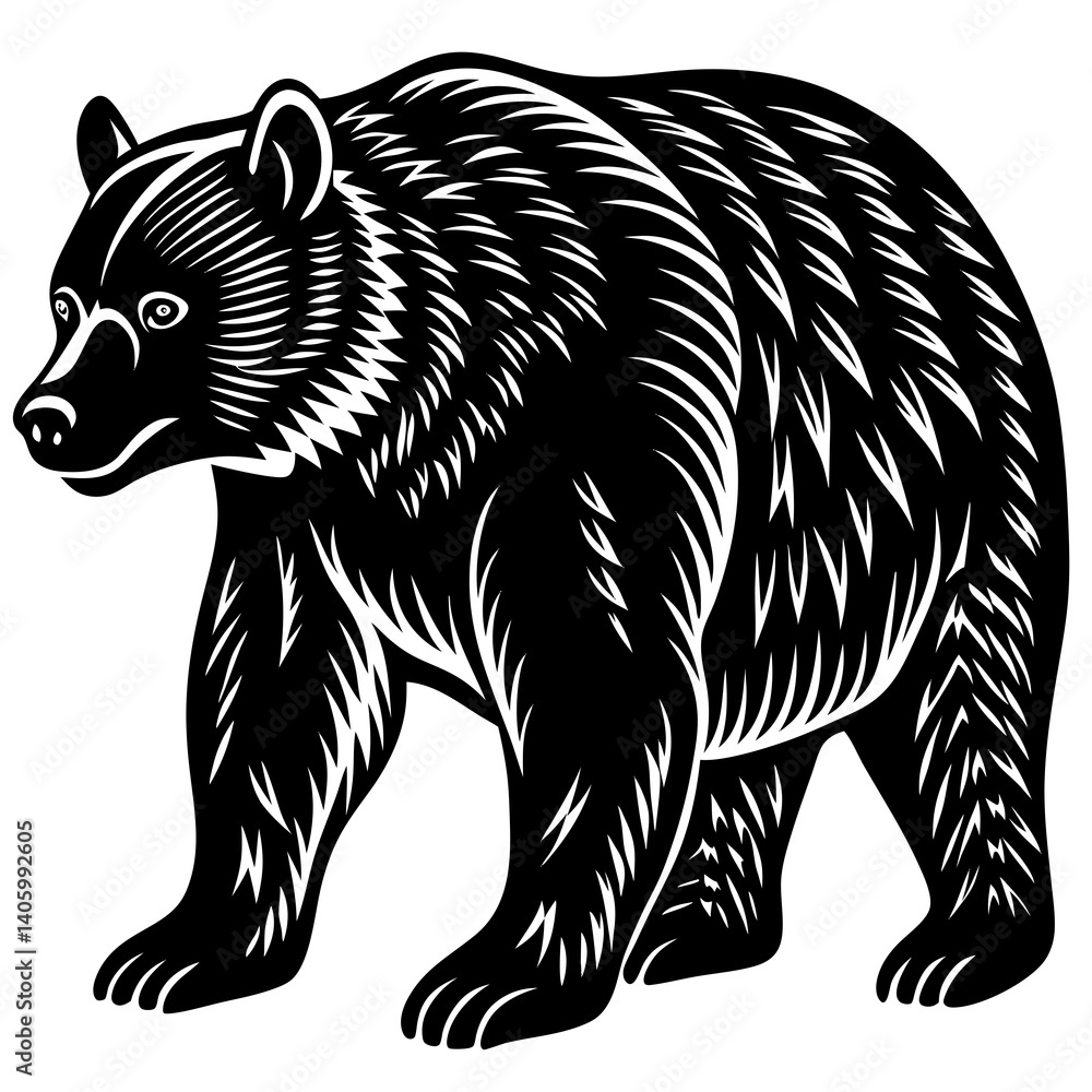 vector illustration of a bear Vector icon illustration silhouette Graphics design image white background vector illustration of a bear Vector icon illustration silhouette Graphics design image white background