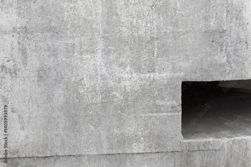 Abstract photo showcasing a textured concrete structure