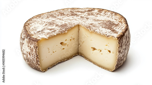 Piece of cheese isolated on a white background