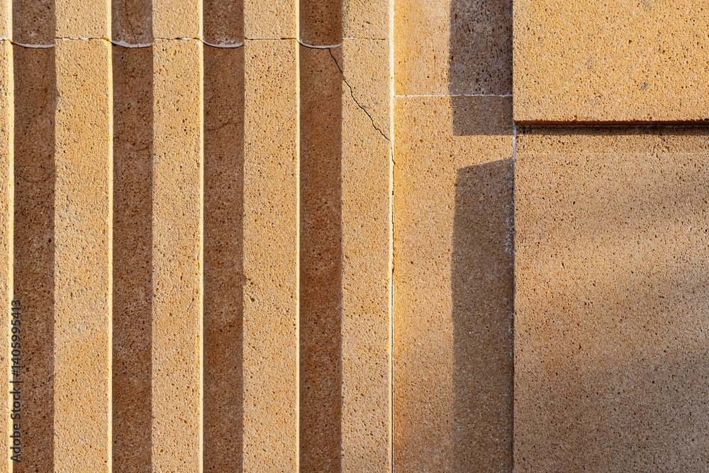 Abstract architecture photography, textured concrete surface
