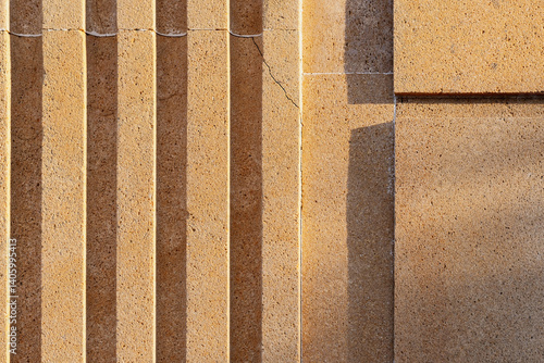 Obraz na płótnie Abstract architecture photography, textured concrete surface w salonie