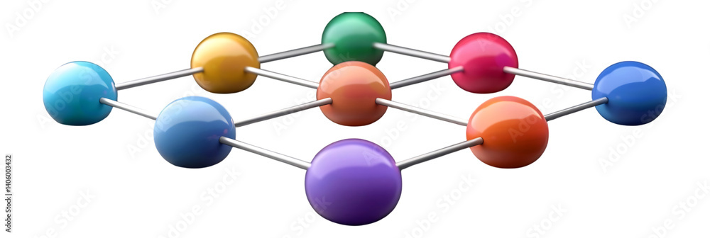 Obraz premium Collaboration motion settings icon with a smooth gradient connecting shapes that represent teamwork and the fluid nature of problemsolving creating a vibrant connected feel with ample space