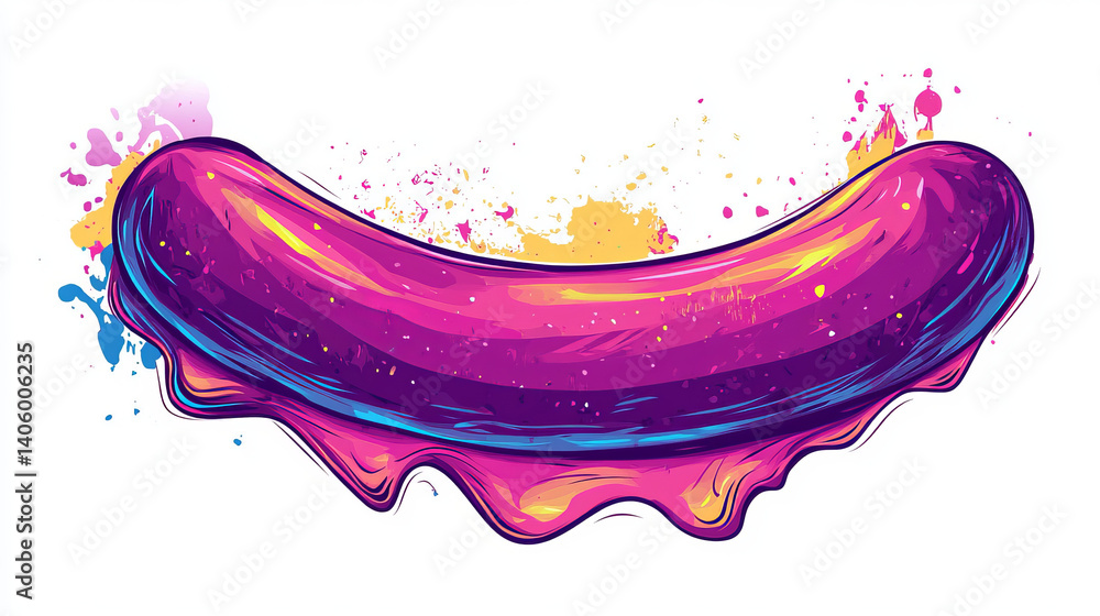 sausage on a white background
