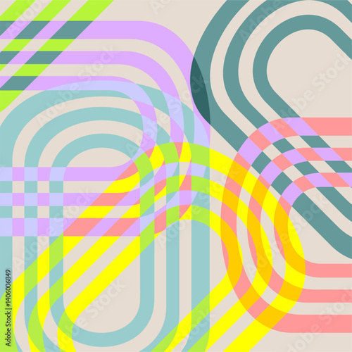 Colorful geometric shapes 