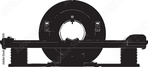 Industrial equipment showcasing a circular design with mechanical components and precision engineering.