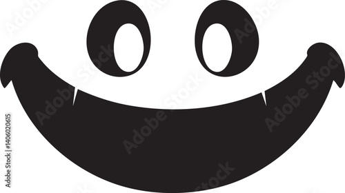 A simple and cheerful smiley face design conveying happiness and positivity.
