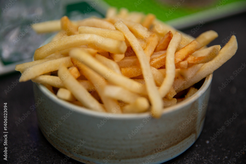 Bowl of fresh fries Bowl of fresh fries