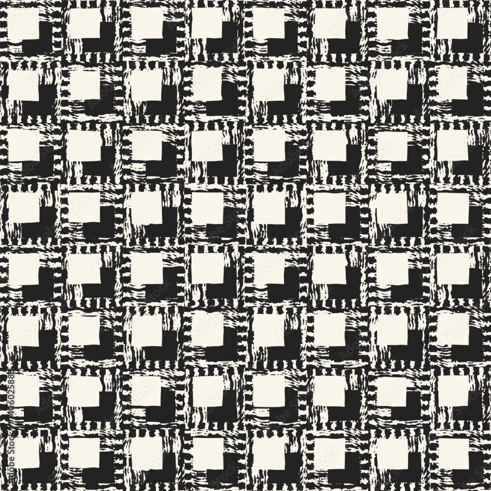 Monochrome Grain Mottled Check Pattern Monochrome Grain Mottled Check Pattern