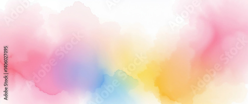 Pastel watercolor background creating a soft and dreamy atmosphere