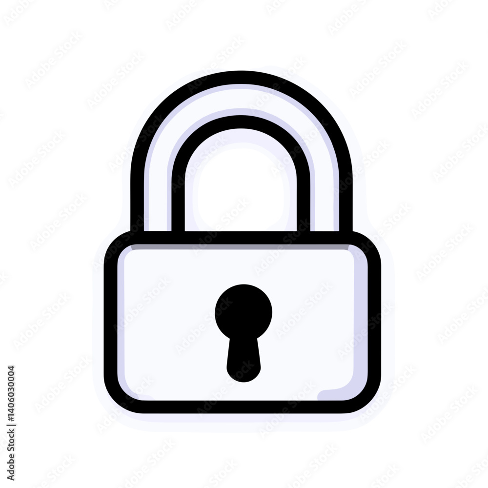 Icon of a padlock symbolizing security  