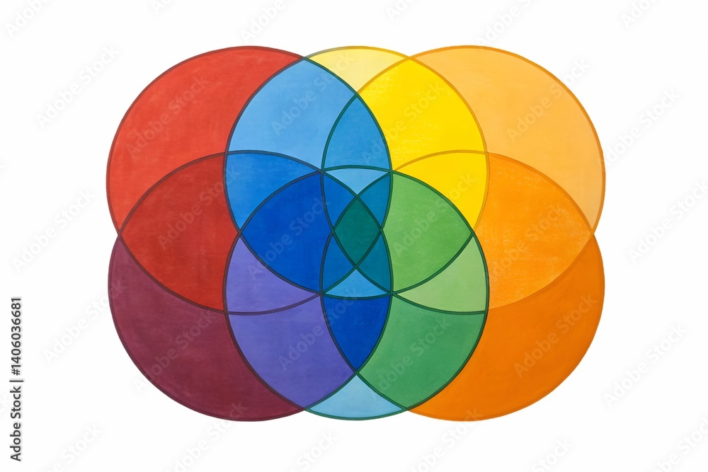 Obraz premium Primary and secondary colours 