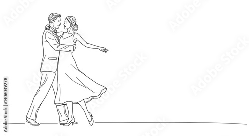 Romantic couple dancing in love against a minimalist background  