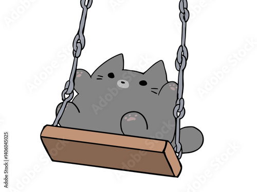 ねこ ぶらぶらブランコ 