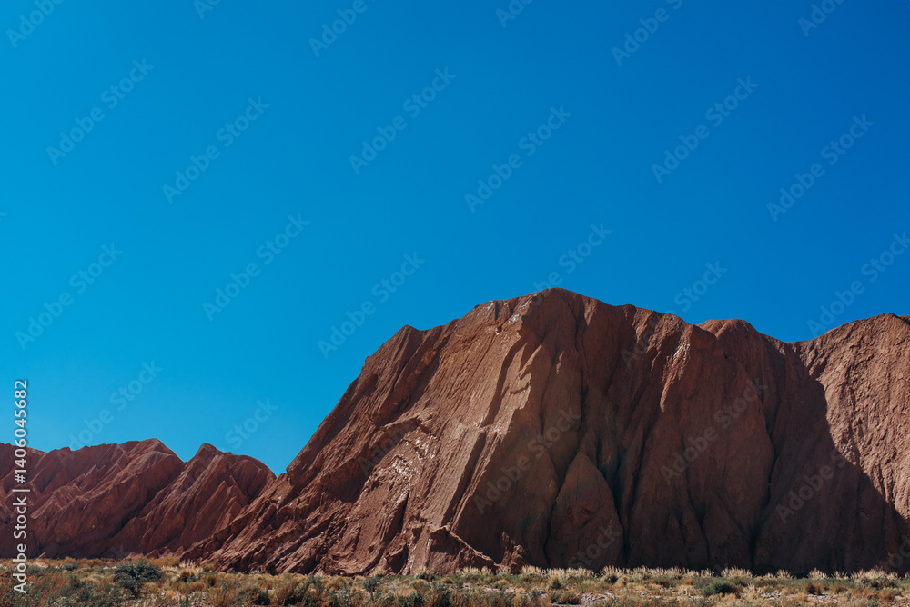 Fototapeta premium canyon archaeological remains Devil's Throat, Atacama Desert, Andes Mountains, San Pedro de Atacama, Chile,