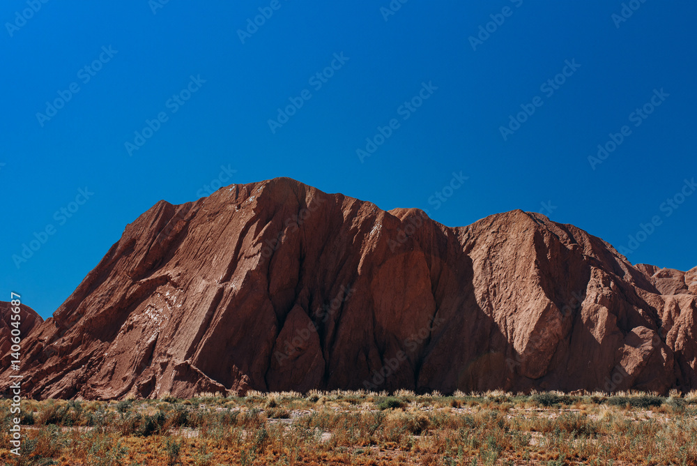 Fototapeta premium canyon archaeological remains Devil's Throat, Atacama Desert, Andes Mountains, San Pedro de Atacama, Chile,