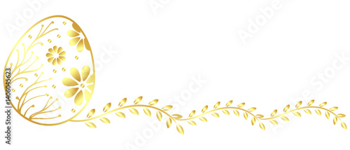 Golden Easter Eggs for easter day