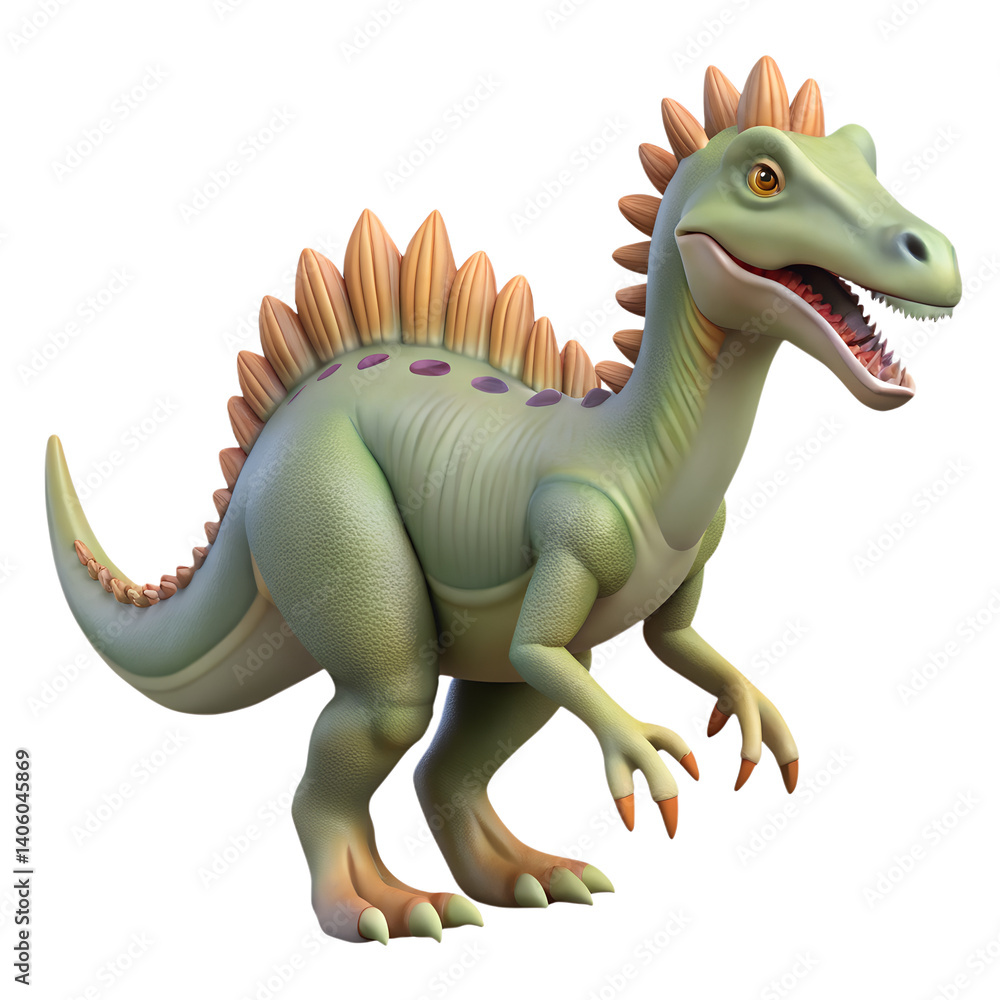 Spinosaurus, dinosaur on white background. Spinosaurus, dinosaur on white background.