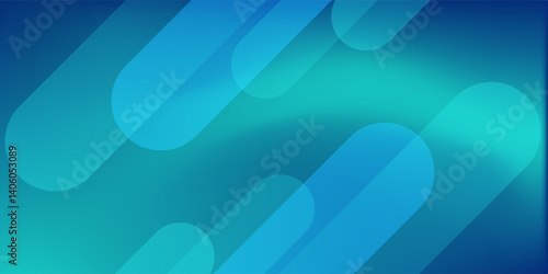 Blue green gradient studio room, abstract background pattern, walls and floor reflect neon lights luxurious shine, dark tones and feel speed of digital technology connected. Future technology.