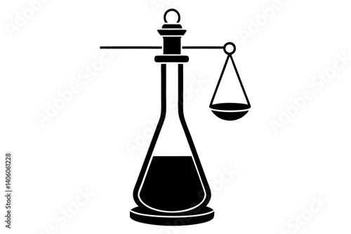 Burette silhouette clean outline