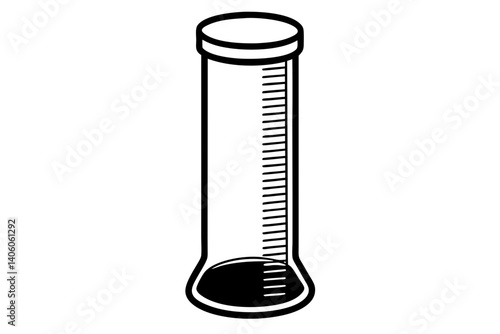 Graduated cylinder line design