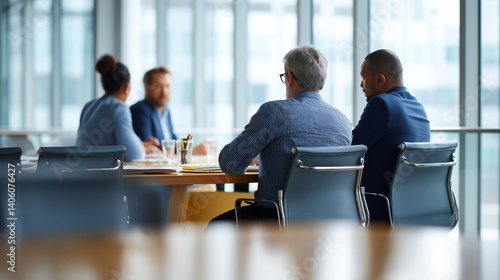 Engaging Business Discussions in a Professional Office Setting