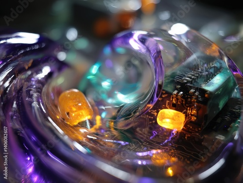 Abstract close-up of electr...