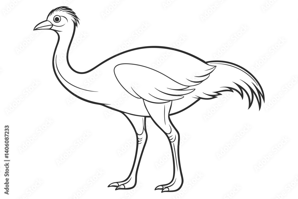 Emu Simple Silhouette Artwork Emu Simple Silhouette Artwork