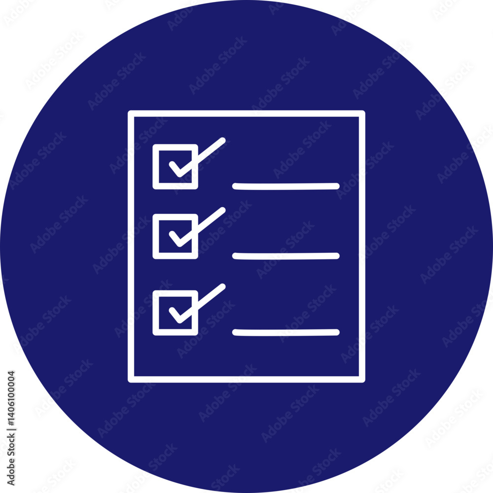 Priorities List Vector Line Circle Icon Design Priorities List Vector Line Circle Icon Design