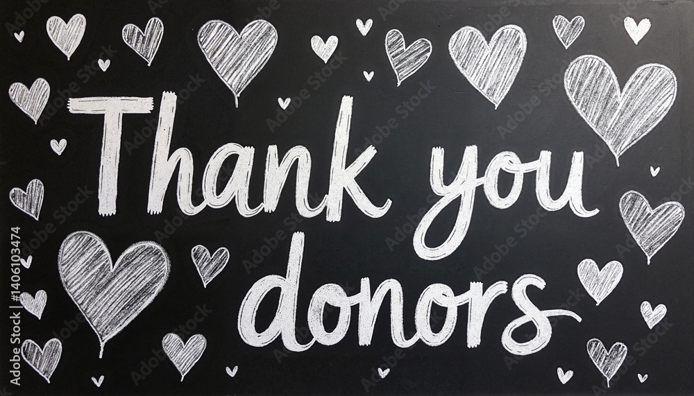 Heart graphic expressing gratitude for World Blood Donor's Day