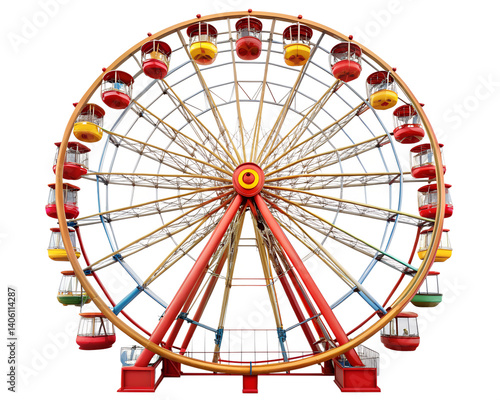 ferris wheel isolated on white background
