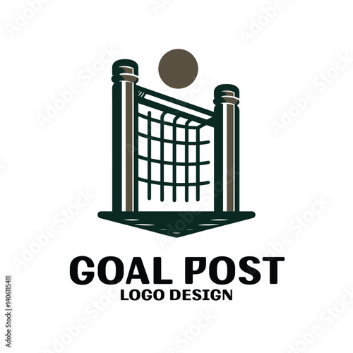 Goal Post Vector Logo Design