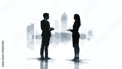 Successful Business Professionals Discussing Ideas and Strategies in a Meeting