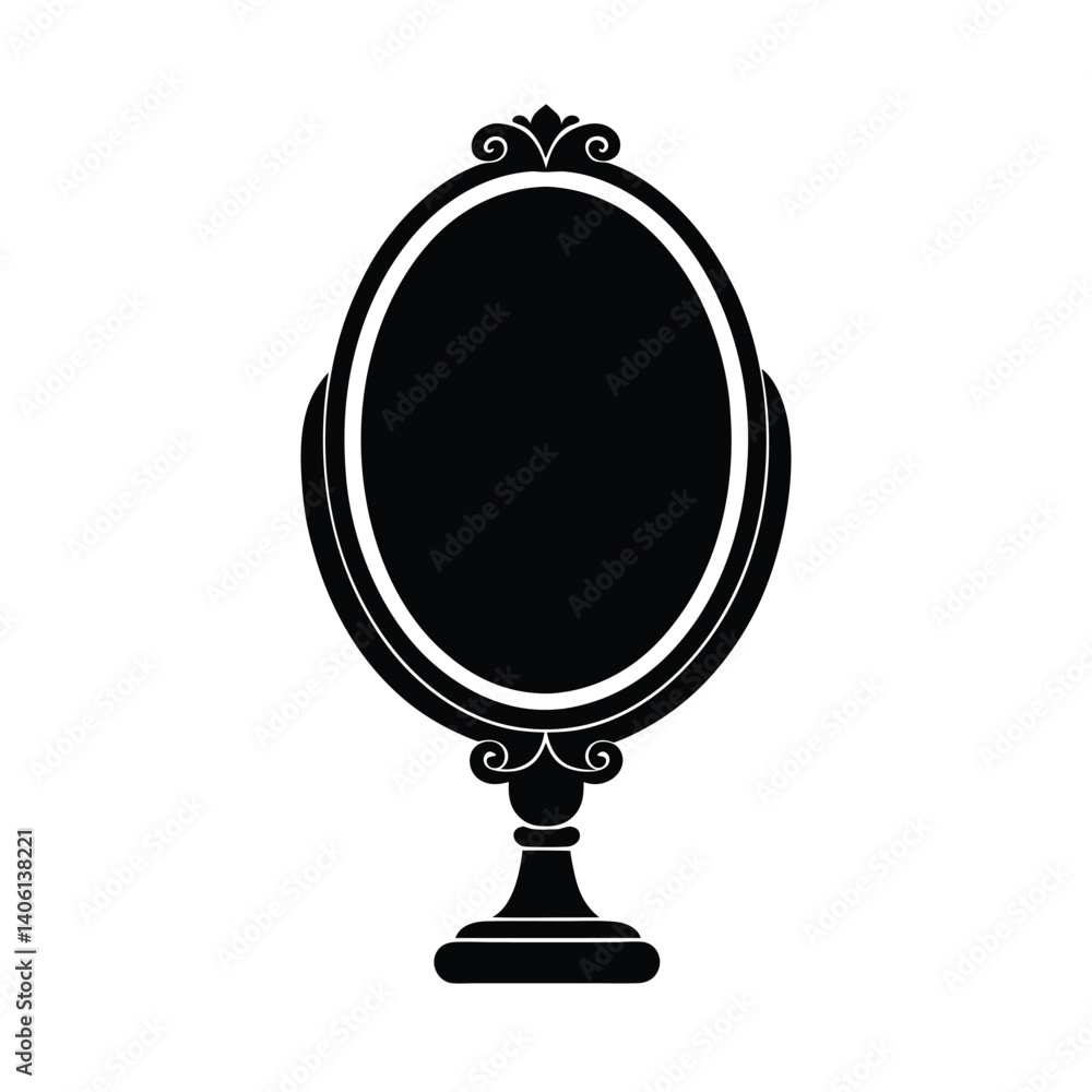 mirror isolated on white background mirror isolated on white background