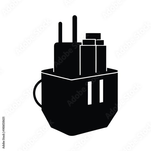 travel adapter vector illustration