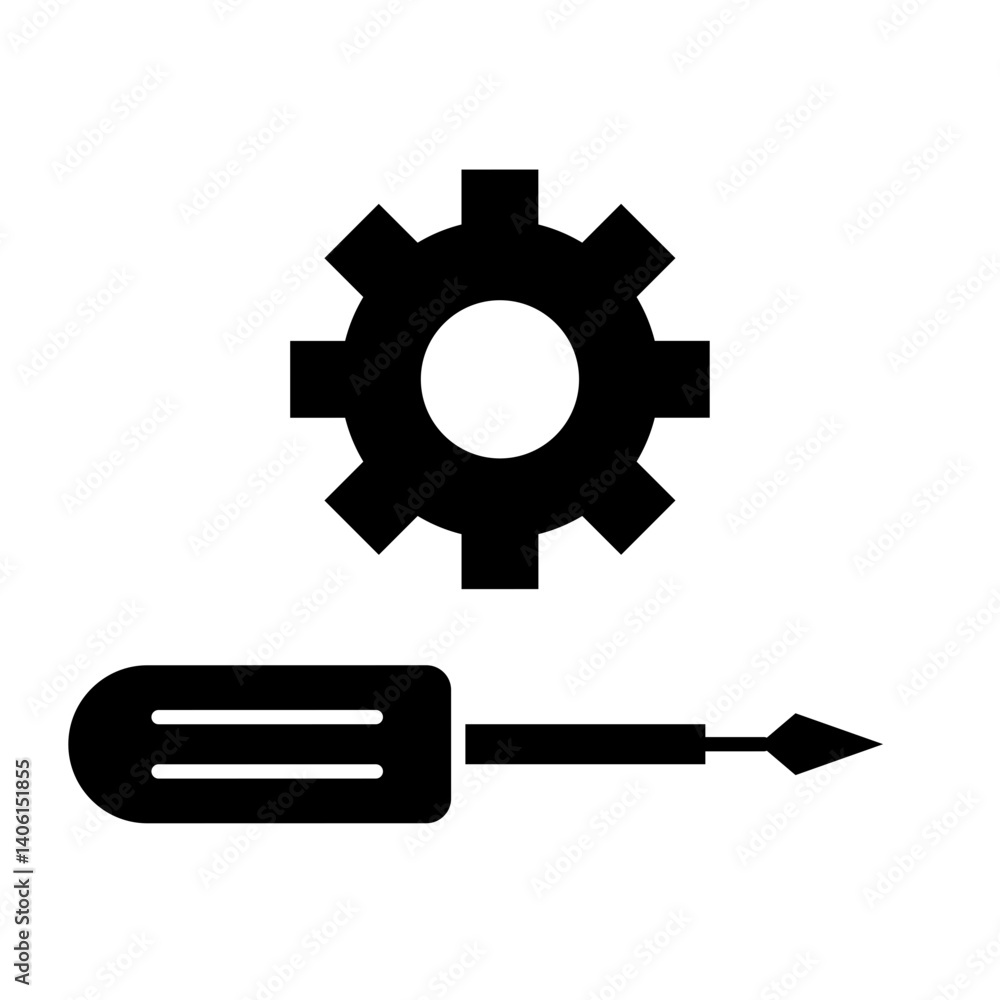 Maintance solid Glyph icon Maintance solid Glyph icon