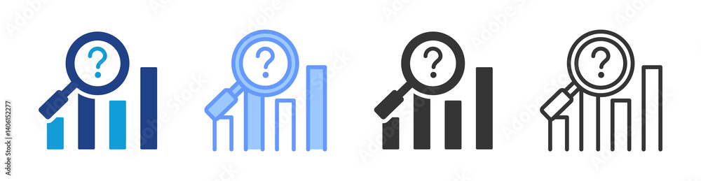 Sales Forecast icon set multiple style collection Sales Forecast icon set multiple style collection