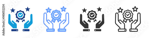 Φωτογραφία Brand Loyalty icon set multiple style collection