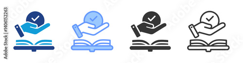 Feasibility Study icon set multiple style collection