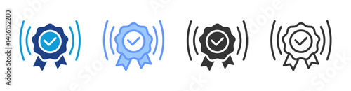 Brand Awareness icon set multiple style collection